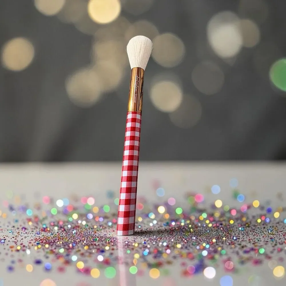 SLMISSGLAM  Gingham Face Brush Brand New MSRP $28